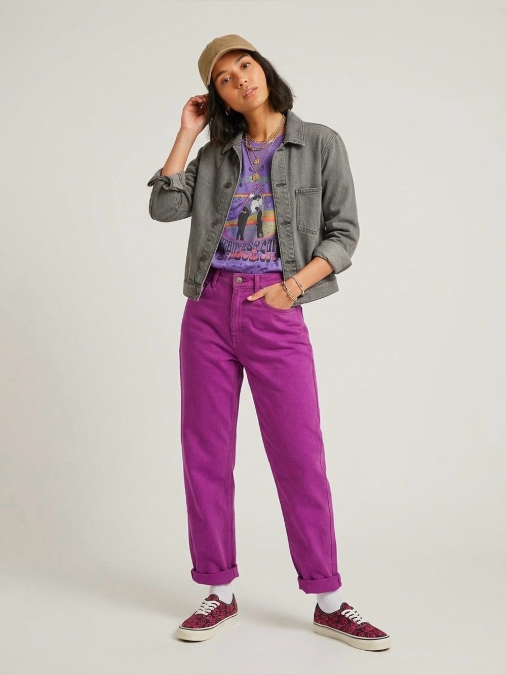 Urban Outfitters BDG High-Waisted Purple Pink Cowboy Jeans Size27 - Picture 3 of 14